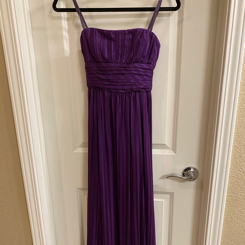 BCBG purple evening gown